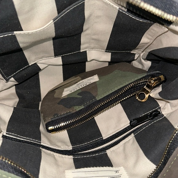 Camouflage Tote Bag with Brown Accents - Picture 8 of 8